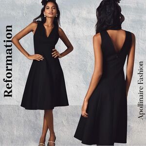 Reformation | Dresses | Reformation Rowen Linen Midi Dress | Poshmark
